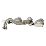 Whitaker Two-Handle 3-Hole Wall Mount Tub Faucet