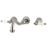 Restoration Two-Handle 3-Hole Wall Mount Tub Faucet