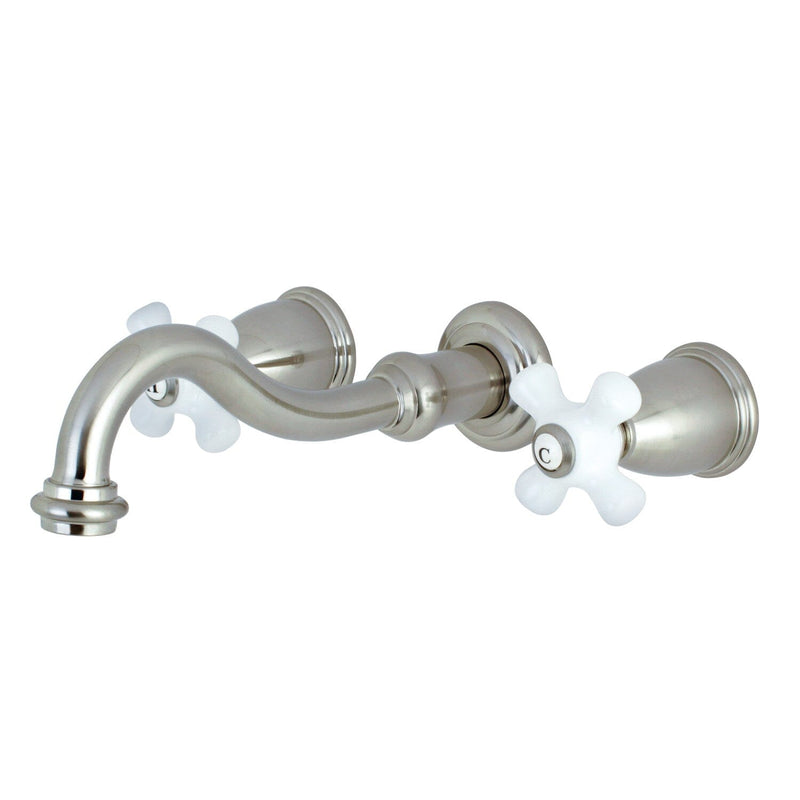 Restoration Two-Handle 3-Hole Wall Mount Tub Faucet