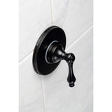 Single-Handle Three-Way Diverter Valve with Round Trim Kit
