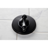 Single-Handle Three-Way Diverter Valve with Round Trim Kit