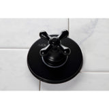 Single-Handle Three-Way Diverter Valve with Round Trim Kit