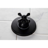 Single-Handle Three-Way Diverter Valve with Round Trim Kit