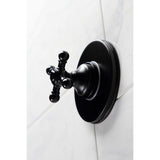 Single-Handle Three-Way Diverter Valve with Round Trim Kit