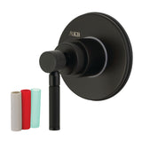Kaiser Single-Handle Three-Way Diverter Valve with Round Trim Kit