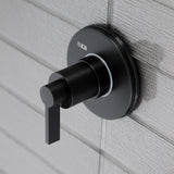 NuvoFusion Single-Handle Three-Way Diverter Valve with Round Trim Kit