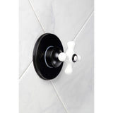 Single-Handle Three-Way Diverter Valve with Round Trim Kit