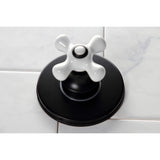 Single-Handle Three-Way Diverter Valve with Round Trim Kit