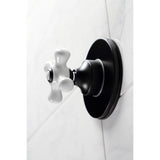 Single-Handle Three-Way Diverter Valve with Round Trim Kit