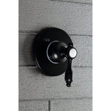 Tudor Single-Handle Three-Way Diverter Valve with Round Trim Kit