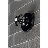 Single-Handle Three-Way Diverter Valve with Round Trim Kit