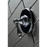 Single-Handle Three-Way Diverter Valve with Round Trim Kit
