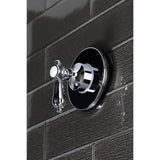 Heirloom Single-Handle Three-Way Diverter Valve with Round Trim Kit