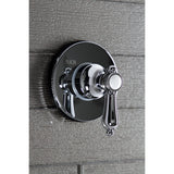 Heirloom Single-Handle Three-Way Diverter Valve with Round Trim Kit