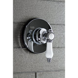 Bel-Air Single-Handle Three-Way Diverter Valve with Round Trim Kit