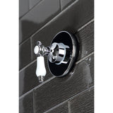 Bel-Air Single-Handle Three-Way Diverter Valve with Round Trim Kit