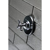 Single-Handle Three-Way Diverter Valve with Round Trim Kit