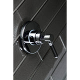Kaiser Single-Handle Three-Way Diverter Valve with Round Trim Kit