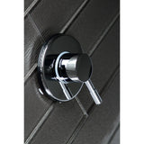 Concord Single-Handle Three-Way Diverter Valve with Round Trim Kit