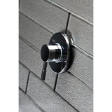 Concord Single-Handle Three-Way Diverter Valve with Round Trim Kit