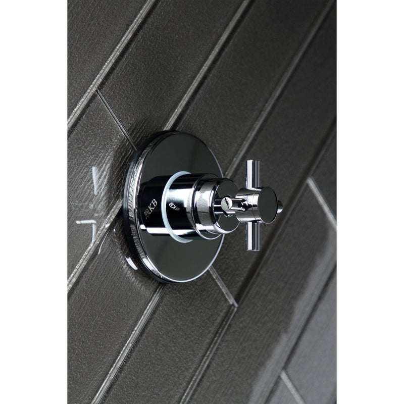 Concord Single-Handle Three-Way Diverter Valve with Round Trim Kit