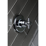 Concord Single-Handle Three-Way Diverter Valve with Round Trim Kit