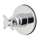 Concord Single-Handle Three-Way Diverter Valve with Round Trim Kit