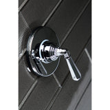 Metropolitan Single-Handle Three-Way Diverter Valve with Round Trim Kit