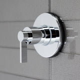 NuvoFusion Single-Handle Three-Way Diverter Valve with Round Trim Kit