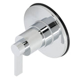 NuvoFusion Single-Handle Three-Way Diverter Valve with Round Trim Kit