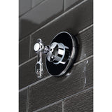 Tudor Single-Handle Three-Way Diverter Valve with Round Trim Kit