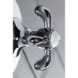 Single-Handle Three-Way Diverter Valve with Round Trim Kit