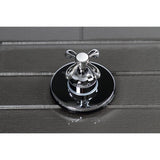 Single-Handle Three-Way Diverter Valve with Round Trim Kit