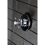 Single-Handle Three-Way Diverter Valve with Round Trim Kit