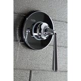 Silver Sage Single-Handle Three-Way Diverter Valve with Round Trim Kit