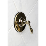 Single-Handle Three-Way Diverter Valve with Round Trim Kit