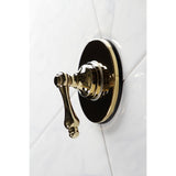 Single-Handle Three-Way Diverter Valve with Round Trim Kit