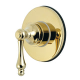 Single-Handle Three-Way Diverter Valve with Round Trim Kit