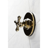 Single-Handle Three-Way Diverter Valve with Round Trim Kit