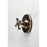 Single-Handle Three-Way Diverter Valve with Round Trim Kit