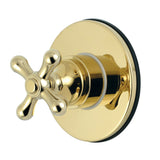 Single-Handle Three-Way Diverter Valve with Round Trim Kit