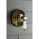 Bel-Air Single-Handle Three-Way Diverter Valve with Round Trim Kit