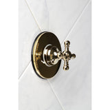 Single-Handle Three-Way Diverter Valve with Round Trim Kit