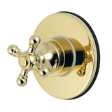 Single-Handle Three-Way Diverter Valve with Round Trim Kit