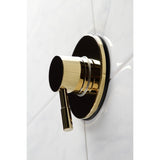 Concord Single-Handle Three-Way Diverter Valve with Round Trim Kit