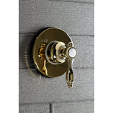 Tudor Single-Handle Three-Way Diverter Valve with Round Trim Kit