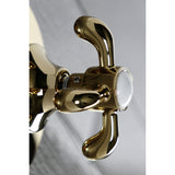 Single-Handle Three-Way Diverter Valve with Round Trim Kit