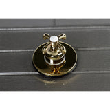 Single-Handle Three-Way Diverter Valve with Round Trim Kit