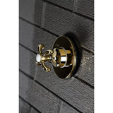 Single-Handle Three-Way Diverter Valve with Round Trim Kit