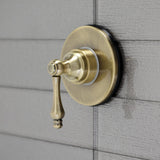 Single-Handle Three-Way Diverter Valve with Round Trim Kit